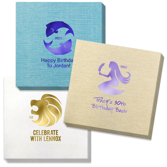 Pick Your Zodiac Bamboo Luxe Napkins